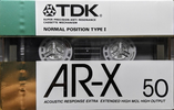 Compact Cassette TDK AR-X 50 "AR-X50G" Type I Normal 1987 Japan