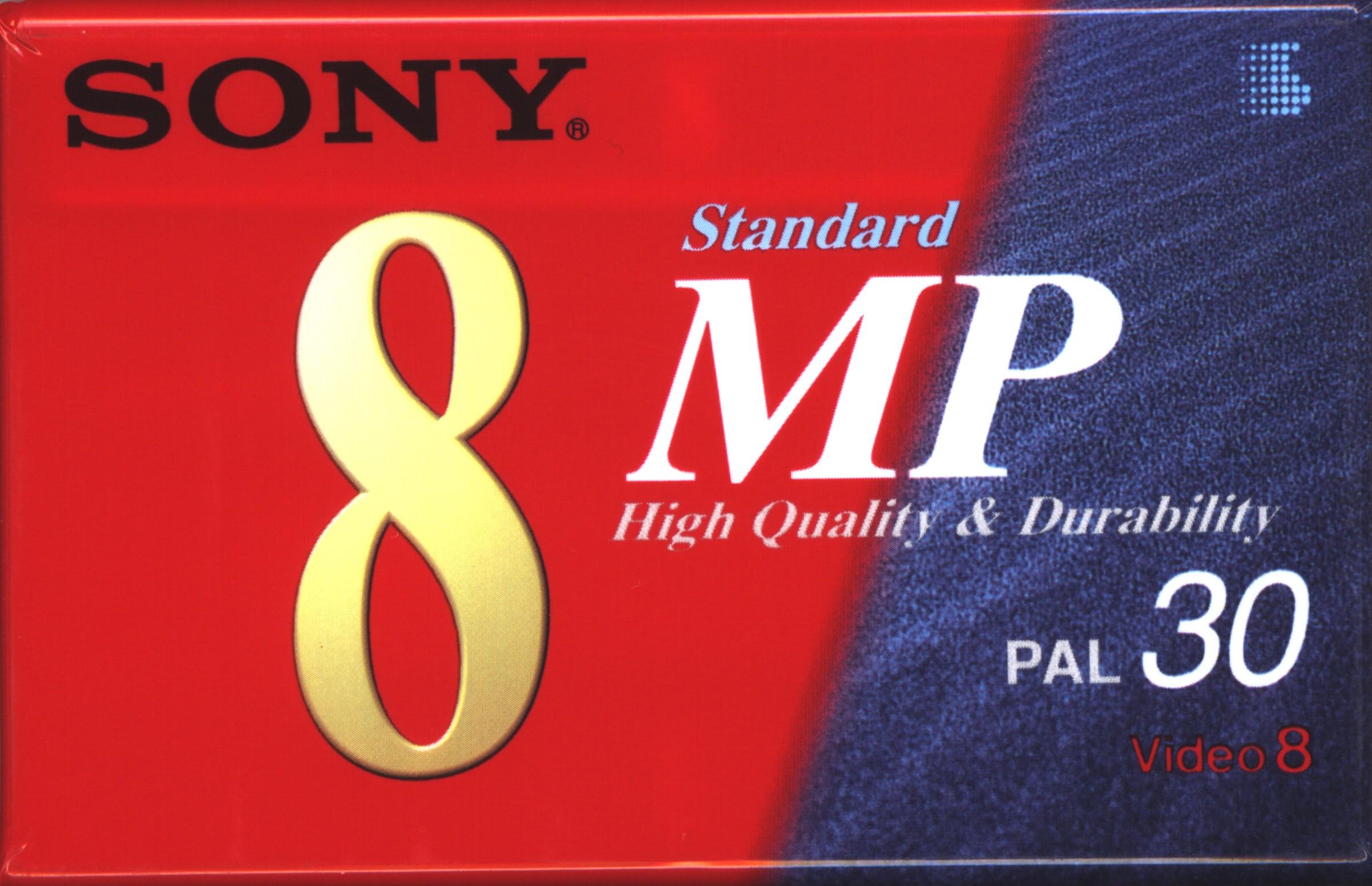 Video8, Hi8, Digital8 Sony MP 30 "Video8 P5-30MP" Type I Normal 1998 Europe