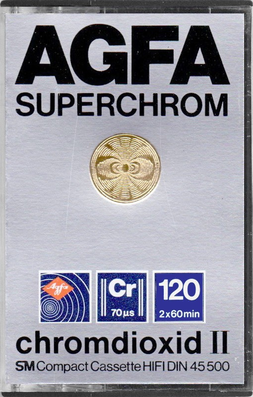 Compact Cassette AGFA Superchrom 120 Type II Chrome 1981 Europe