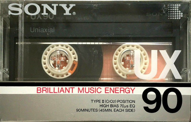 Compact Cassette Sony UX 90 Type II Chrome 1986 Japan