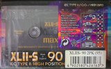 2 pack Maxell XLII-S 90 Type II Chrome 1999 Europe