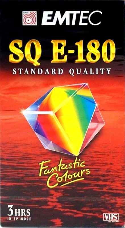 VHS, Video Home System Emtec SQ 180 Type II Chrome 1998 Europe