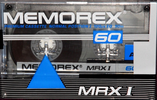 Compact Cassette Memorex MRX I 60 Type I Normal 1990 Canada, USA