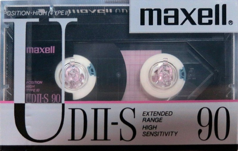 Compact Cassette Maxell UDII-S 90 Type II Chrome 1988 Japan