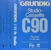 Compact Cassette Grundig Studio-Cassette 90 Type I Normal 1976 Germany