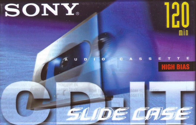 Compact Cassette Sony CD-IT 120 "C-120CDT2B" Type II Chrome 1998 North America