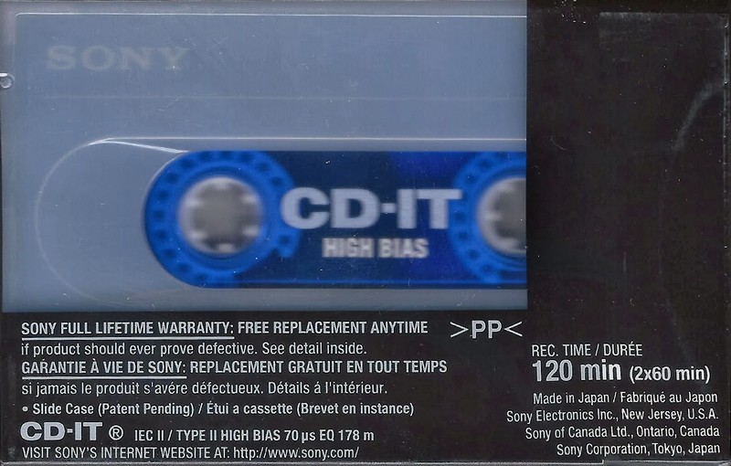 Compact Cassette: Sony  - CD-IT 120