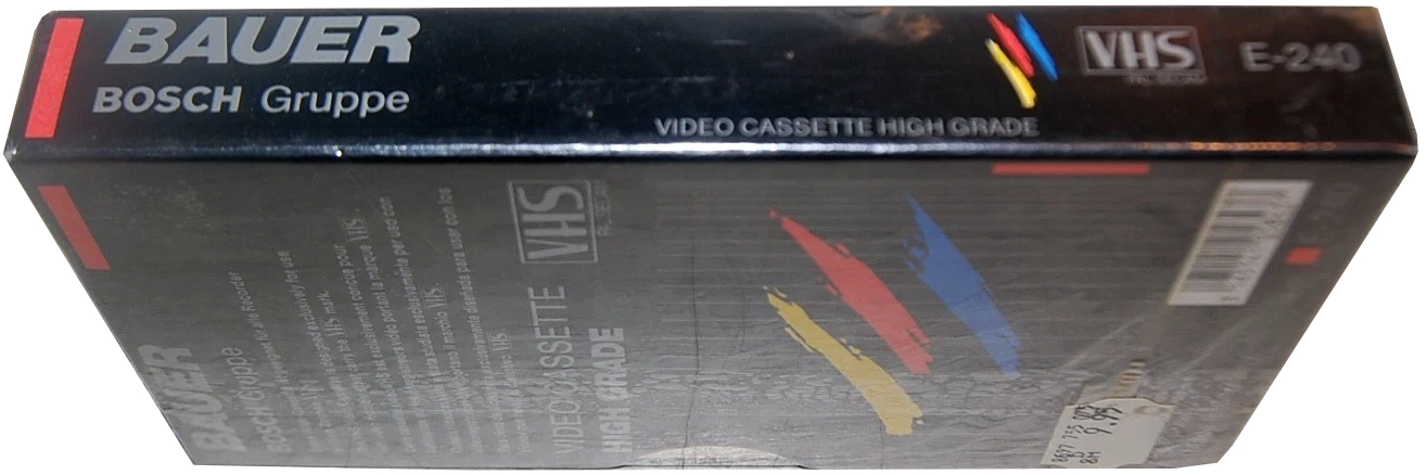 VHS, Video Home System Bauer 240 Type I Normal 1987 Europe