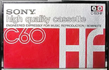 Compact Cassette Sony HF 60 Type I Normal 1973 Japan