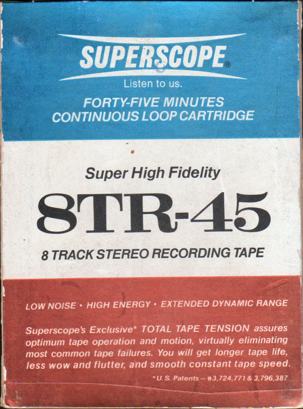 TRACK-8 Superscope 45 Type II Chrome USA