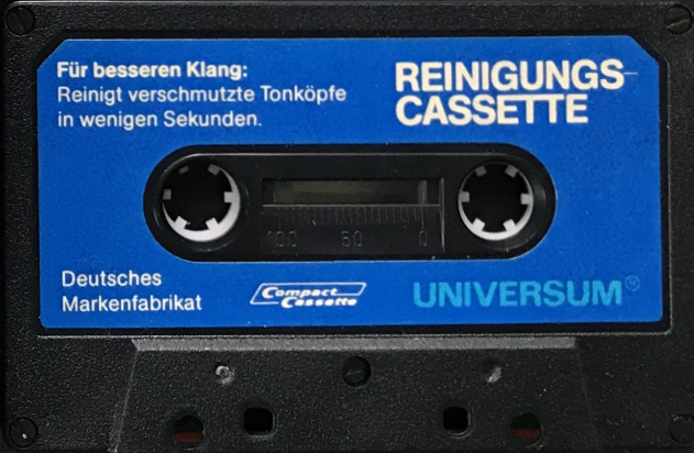 Compact Cassette Universum Cleaning Cassette 1979 Europe