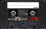 Compact Cassette Fuji Film FX Duo 60 Type I Normal 1974 Japan
