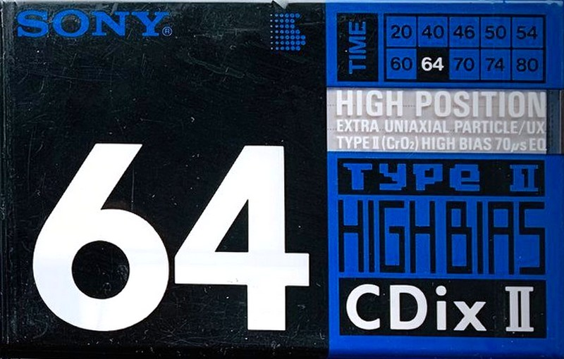 Compact Cassette: Sony  - CDix II 64