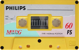 Compact Cassette Philips FS 60 "Moving Sound" Type I Normal 1986 Europe