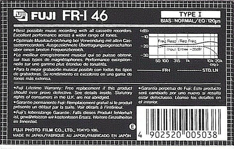 Compact Cassette: FUJI Fuji - FR-I 46