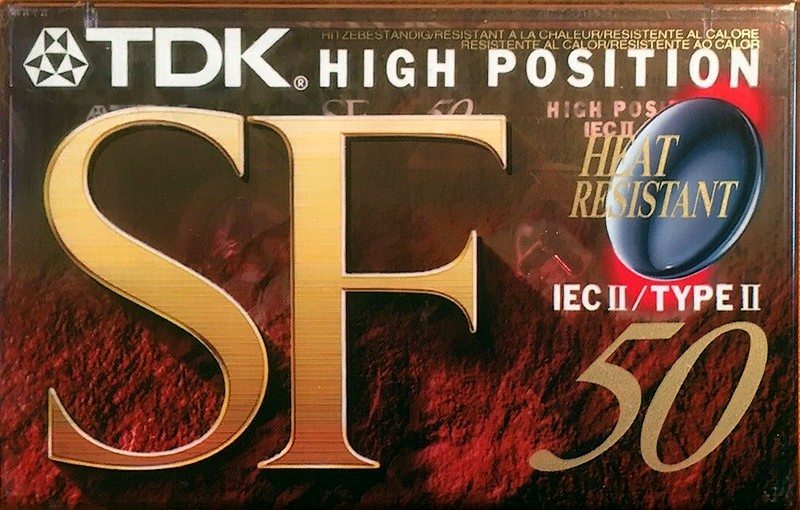 Compact Cassette TDK SF 50 "SF-50EA" Type II Chrome 1995 Europe