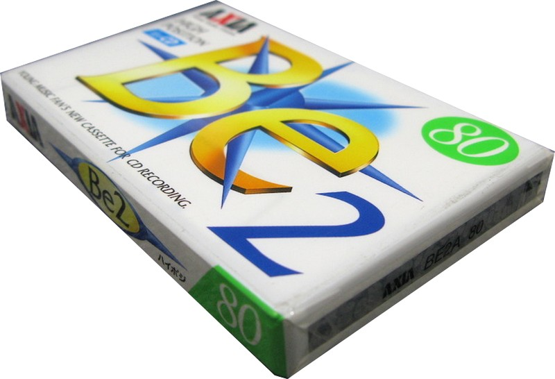 Compact Cassette AXIA Be 2 80 "BE2A 80" Type II Chrome 1996 Japan
