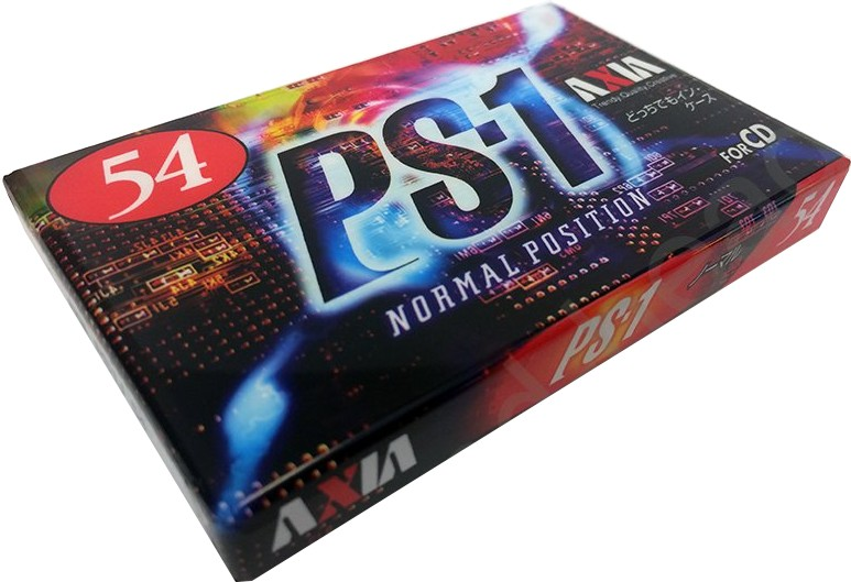 Compact Cassette AXIA PS-I / PS-1 54 "PS1J 54" Type I Normal 1997 Japan