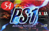 Compact Cassette AXIA PS-I / PS-1 54 "PS1J 54" Type I Normal 1997 Japan