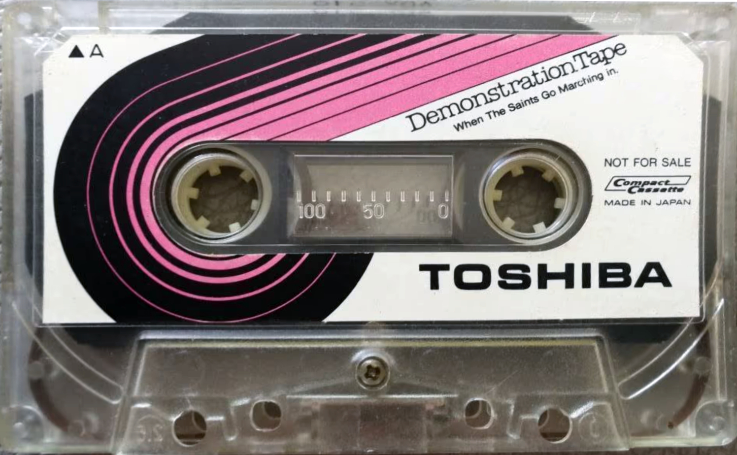 Compact Cassette Toshiba "22105344" Demonstration Tape Japan