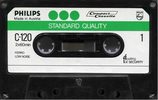 Compact Cassette Philips Standard Quality 120 Type I Normal 1975 Europe