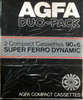 2 pack AGFA Super Ferro Dynamic 90+6 Type I Normal 1979 Europe
