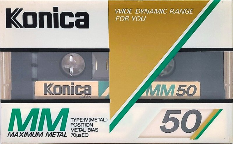 Compact Cassette Konica MM 50 "Maximum Metal" Type IV Metal 1984 Japan