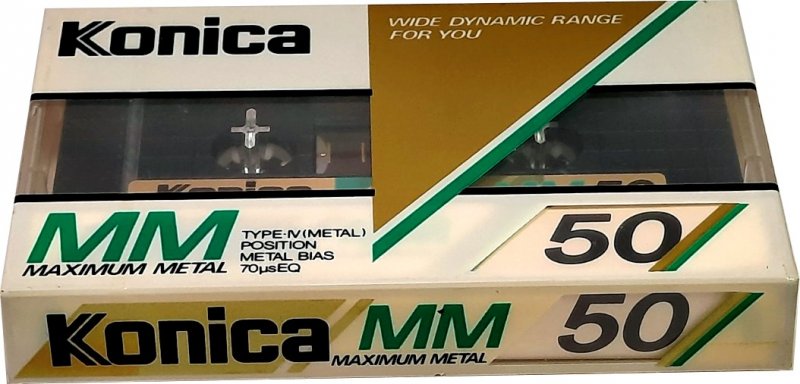 Compact Cassette Konica MM 50 "Maximum Metal" Type IV Metal 1984 Japan