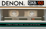 Compact Cassette Denon DX8 60 Type II Chrome 1982 Japan