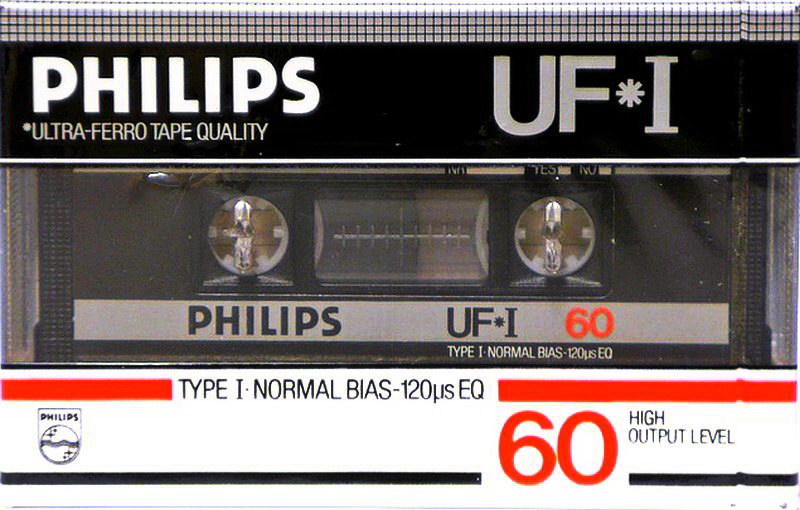 Compact Cassette Philips UF-I 60 Type I Normal 1984 Europe