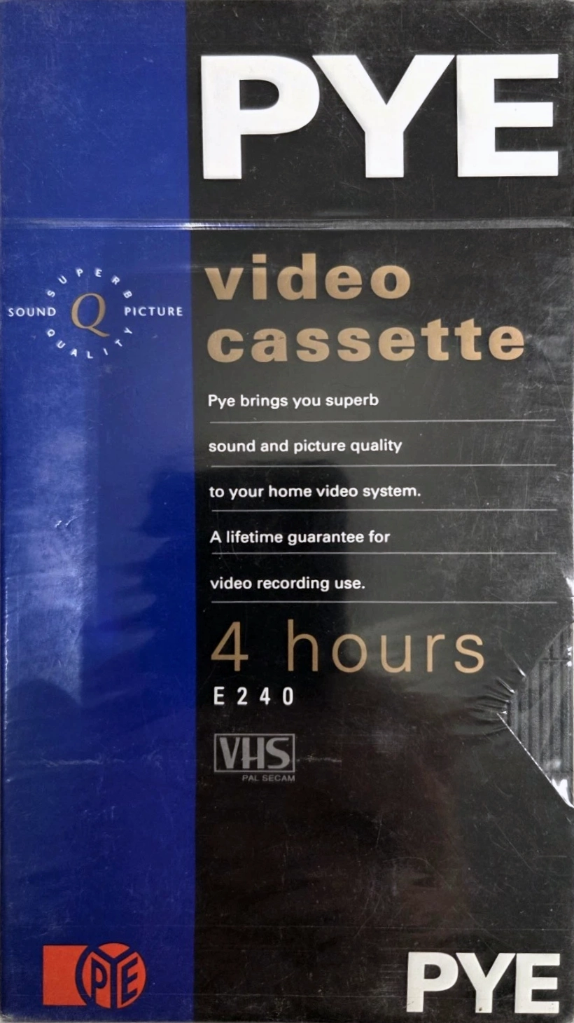 VHS, Video Home System Pye 240 Type I Normal UK