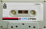 Compact Cassette TDK D 45 Type I Normal 1975 Europe, USA