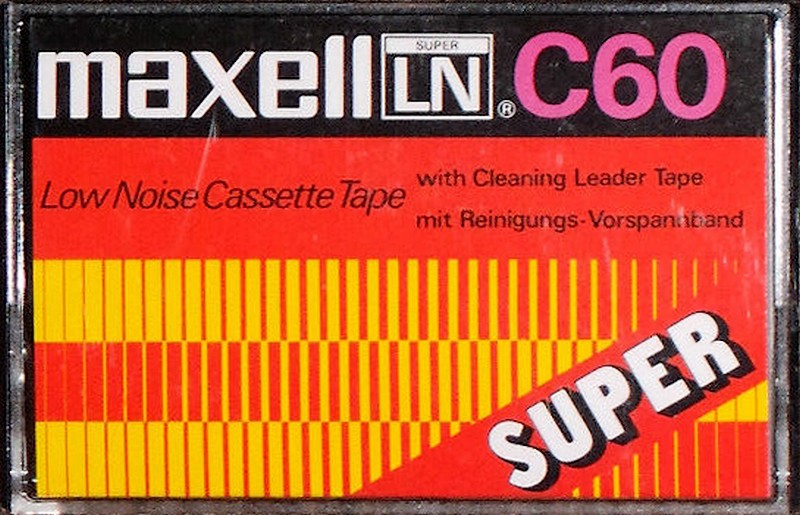 Compact Cassette Maxell LN Super 60 Type I Normal 1975 Worldwide