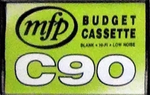 Compact Cassette mfp / Music For Pleasure Budget 90 "black" Type I Normal Australia