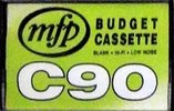 Compact Cassette mfp / Music For Pleasure Budget 90 "black" Type I Normal Australia