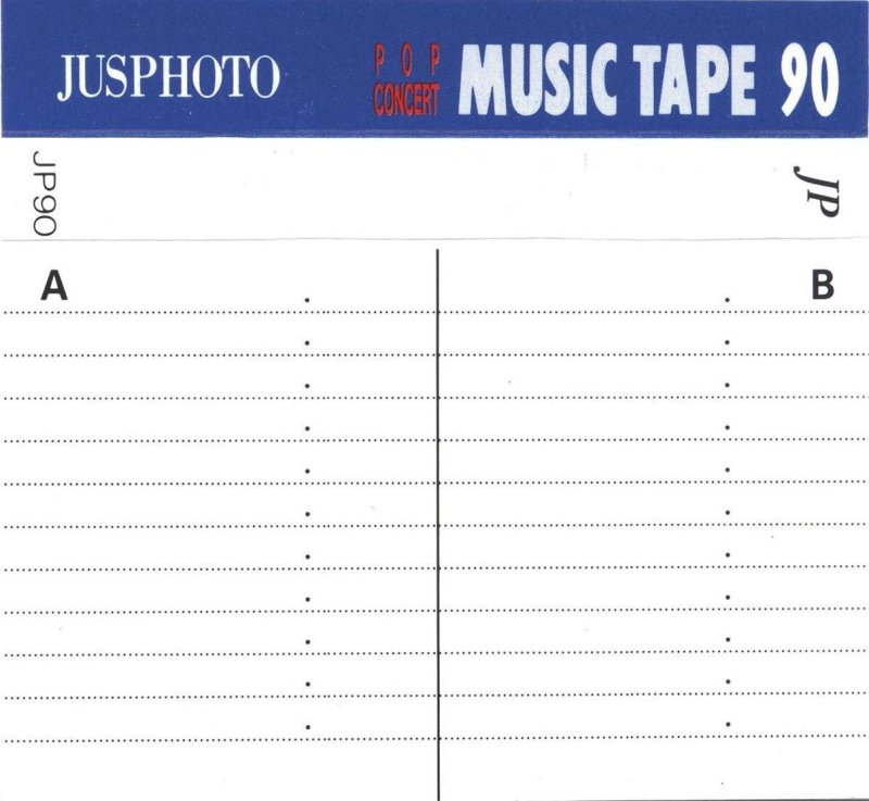 Compact Cassette Jusphoto JP 90 Type I Normal 1994 Japan