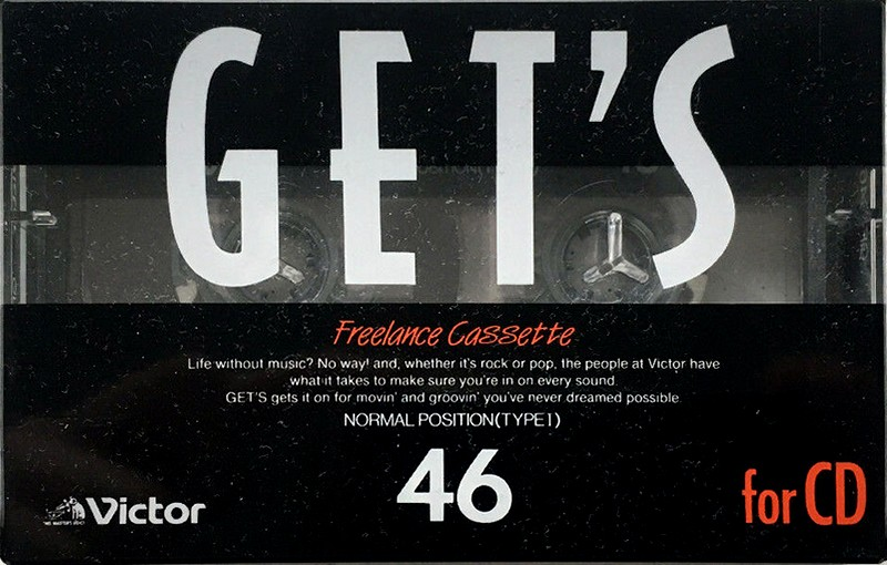 Compact Cassette Victor Gets 46 "GF-G46 BK" Type I Normal 1988 Japan