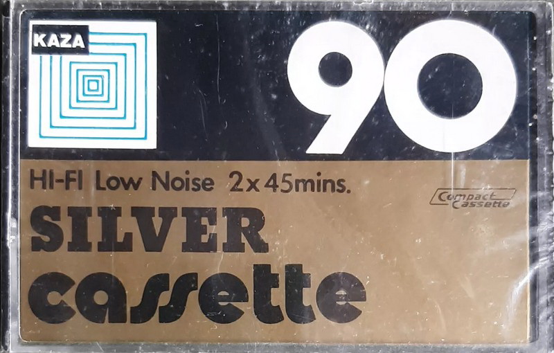 Compact Cassette KAZA 90 "Silver" Type I Normal 1980 Worldwide