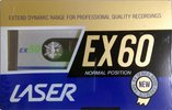 Compact Cassette Laser EX 60 Type I Normal 1988 Japan
