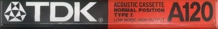 Compact Cassette TDK A / Acoustic 120 Type I Normal 1988 USA