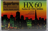 Compact Cassette Superferro 60 "HX" Type I Normal Austria