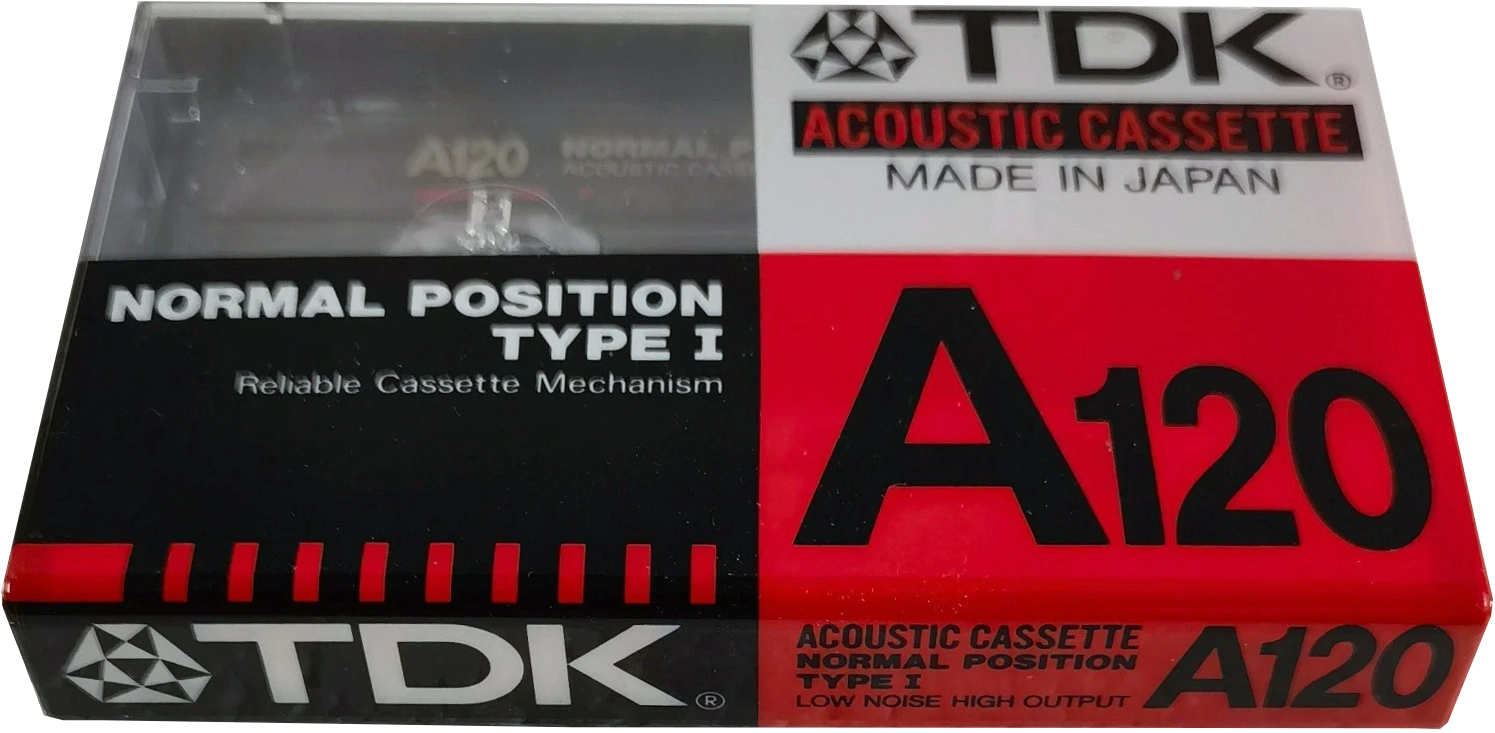 Compact Cassette TDK A / Acoustic 120 Type I Normal 1988 USA