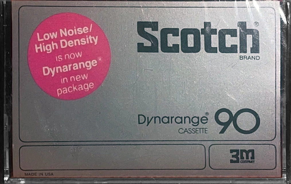 Compact Cassette Scotch Dynarange 90 Type I Normal 1977 USA