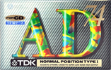 Compact Cassette TDK AD 74 "AD-74F" Type I Normal 1994 Japan