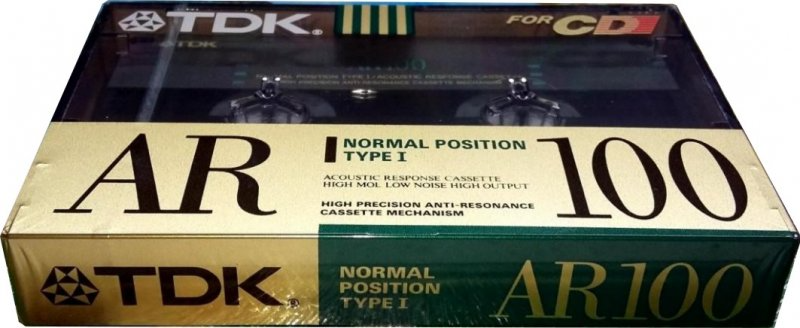 Compact Cassette TDK AR 100 "AR-100M" Type I Normal 1990 Japan
