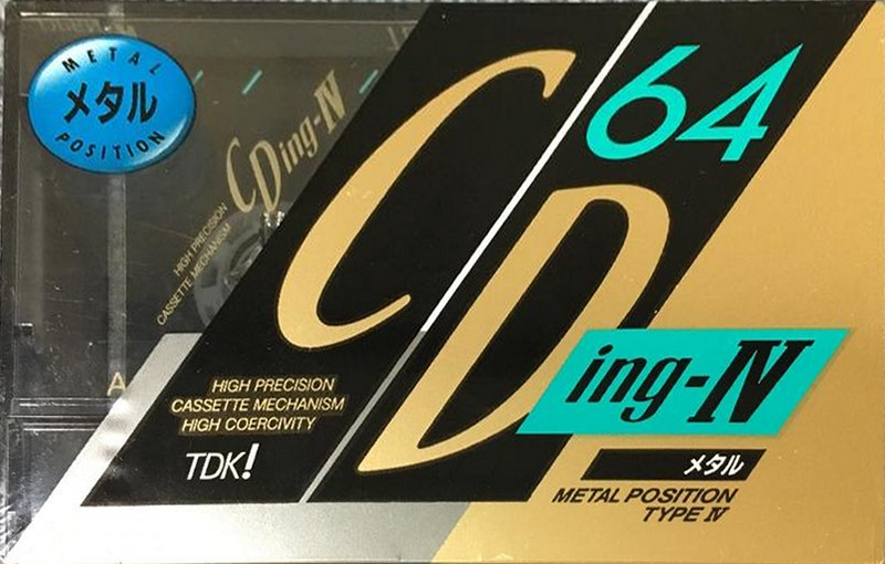 Compact Cassette TDK CDing Metal 64 "CDING4-64M" Type IV Metal 1990 Japan