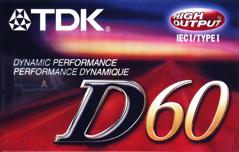 Compact Cassette TDK D 60 Type I Normal 2001 North America