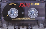 Compact Cassette TDK D 60 Type I Normal 2001 North America