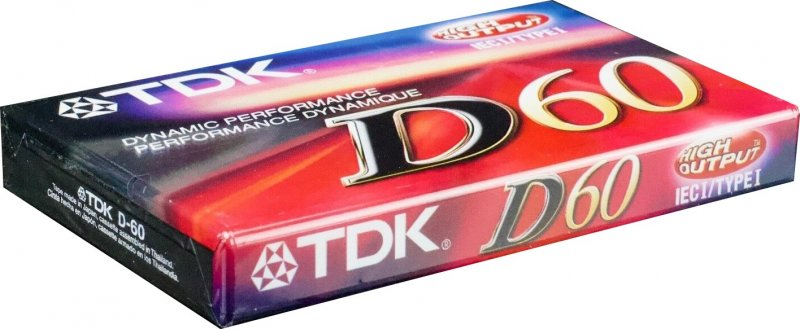 Compact Cassette TDK D 60 Type I Normal 2001 North America