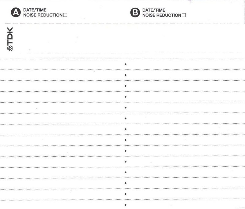 Compact Cassette TDK D 60 Type I Normal 2001 North America